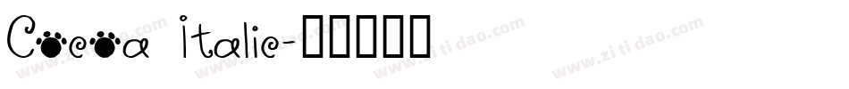 Cocoa Italic字体转换